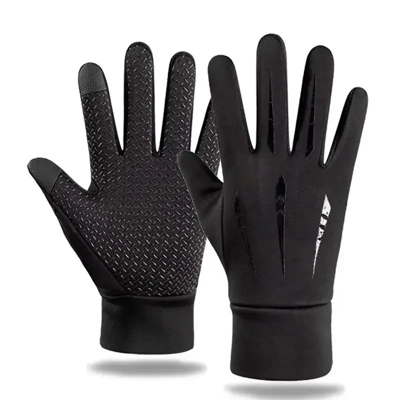 Winter Running Gear: Unisex Gloves, Copper Fibre, Spandex Touch Screen Tipped Gloves / Rungear