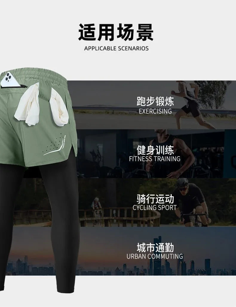 Men's Gym Sets Outdoor Sports Tops Pants Trendy Youth Windbreaker Breathable Tracksuits Jogging Training Wear Quality Clothing