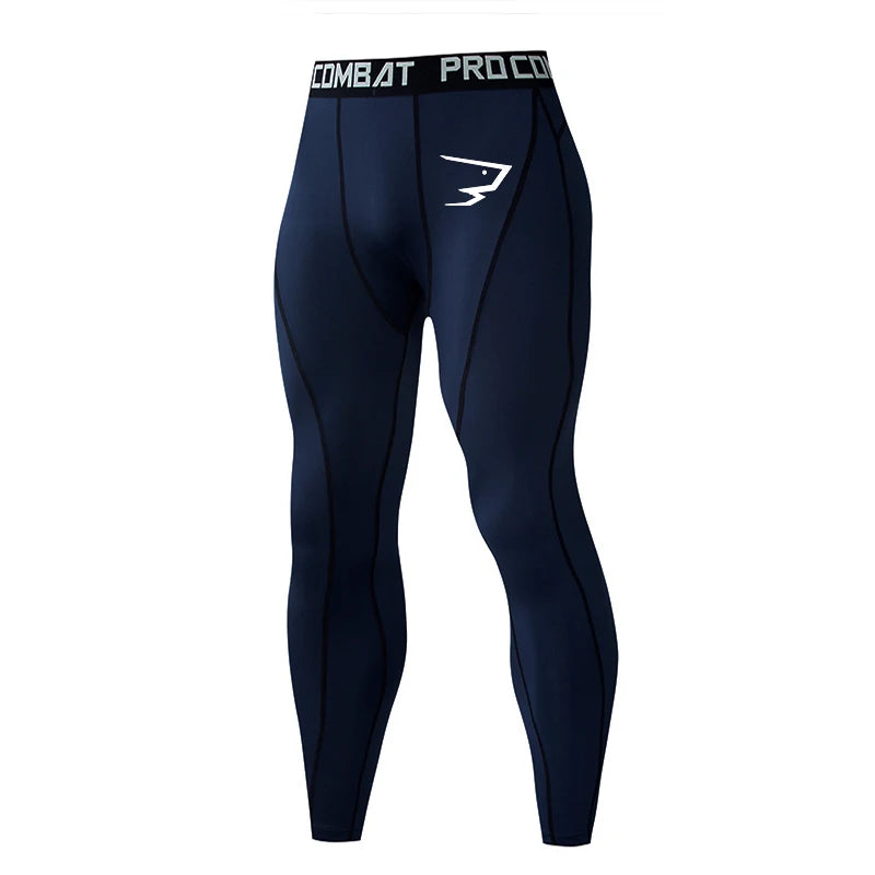 Men's Compression Running Tights | Quick-Dry Sports Leggings for Training & Gym