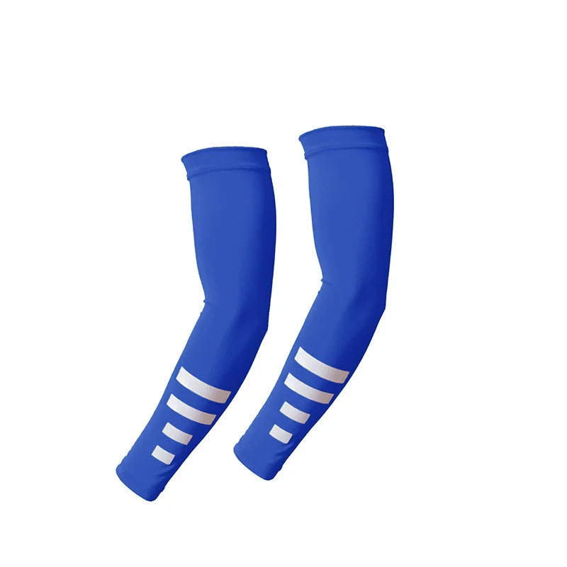 Running Gear Accessories: 1 Pair Ice Silk Arm Sleeves for Summer Quick-Drying Breathable Sun Protection Reflective Night Running Cycling Arm Covers