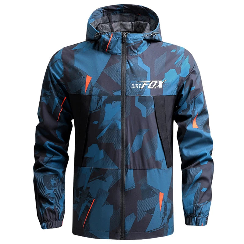 DIRTFOX Men's Windproof Light Jacket For Racing Road Bicycle Mountain Hiking Walking