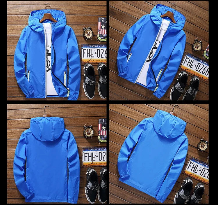 Men's Running Apparel: Long Sleeved ,Breathable, Quick-Drying Reflective Windbreaker / Rungear