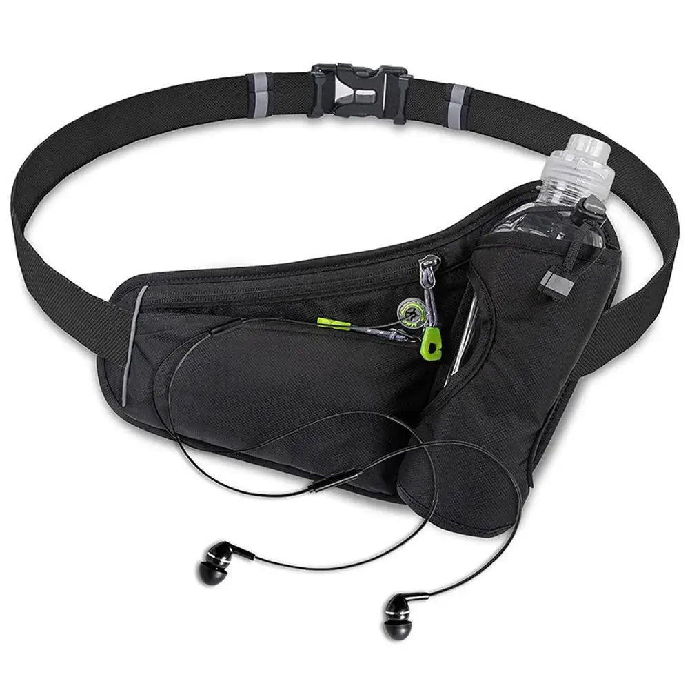 Running Hydration Waist Bag with Water Bottle Holder & Phone Pocket – Lightweight Sports Fanny Pack for Gym, Cycling & Hiking | RUNGEAR