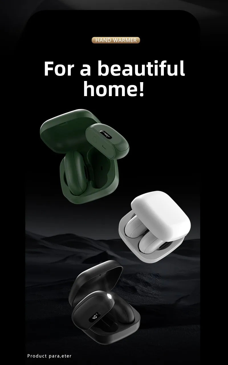 Magnetic Detachable Rechargeable Hand Warmer — 2-in-1 Mini Heat Pack | Up to 6 Hours