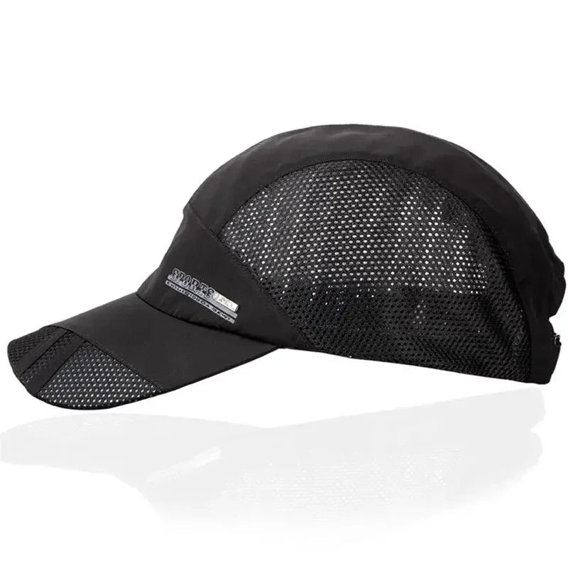 Quick-Dry Breathable Mesh Running Cap – Adjustable Baseball Visor | Sun Protection | Unisex
