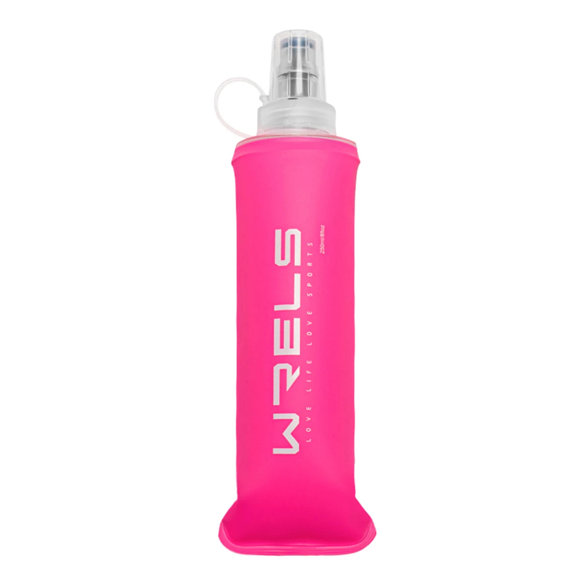 WRELS BPA Free Soft Water Bottle Folding Bag Flask Outdoor Running Hydration Pack