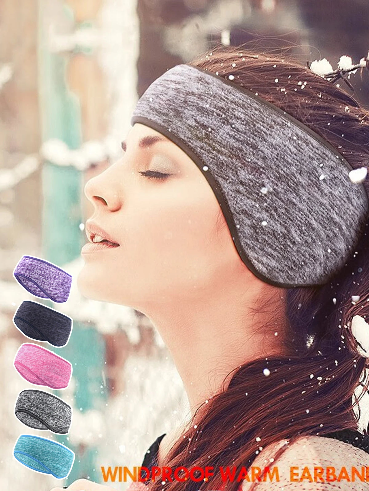 WRELS Windproof Fleece Ear Warmer Headband | Running, Cycling & Yoga | 5 Colours