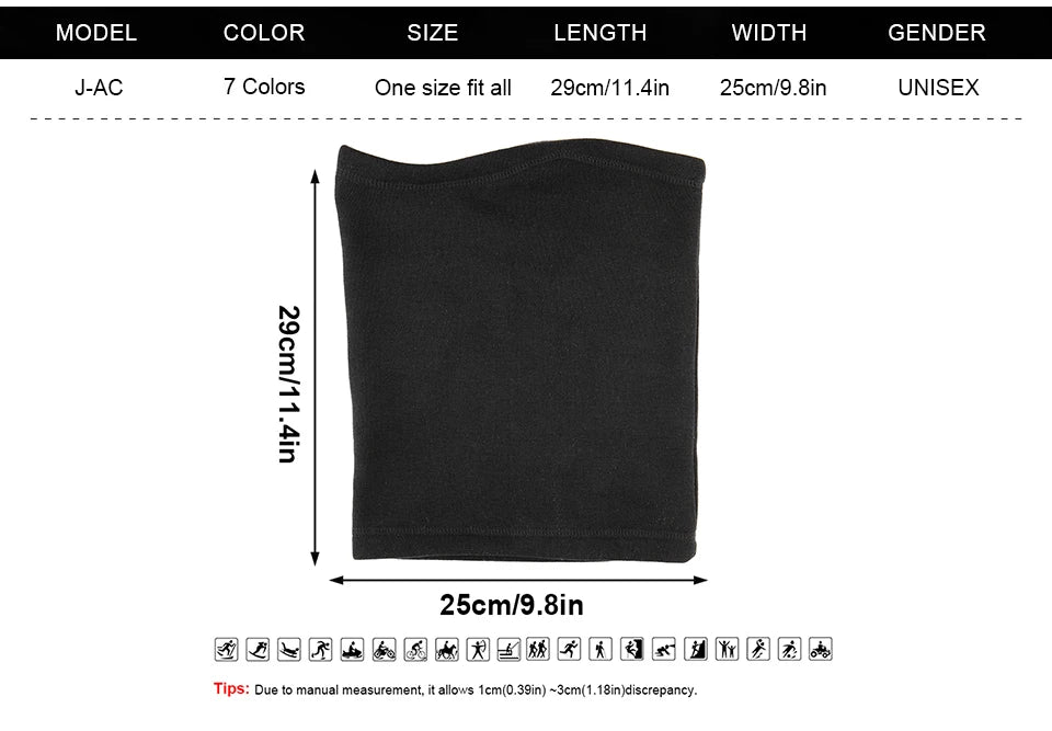 Winter Hat Gear: Unisex, Windproof, Half-Face Neck Gaiter Sports Mask for Cycling, Hiking, Running, Outdoor Sports / Rungear