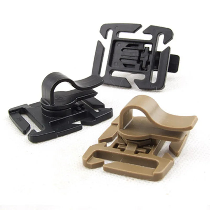 Hydration Trail Gear: 2PC Hydration Bag Drink Tube Clip / Rungear