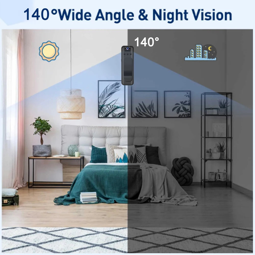 Tech Gear Accessories: Mini Camera, WIFI Infrared Night Vision, Small Body Camera Portable DV DVR Recorder / Rungear