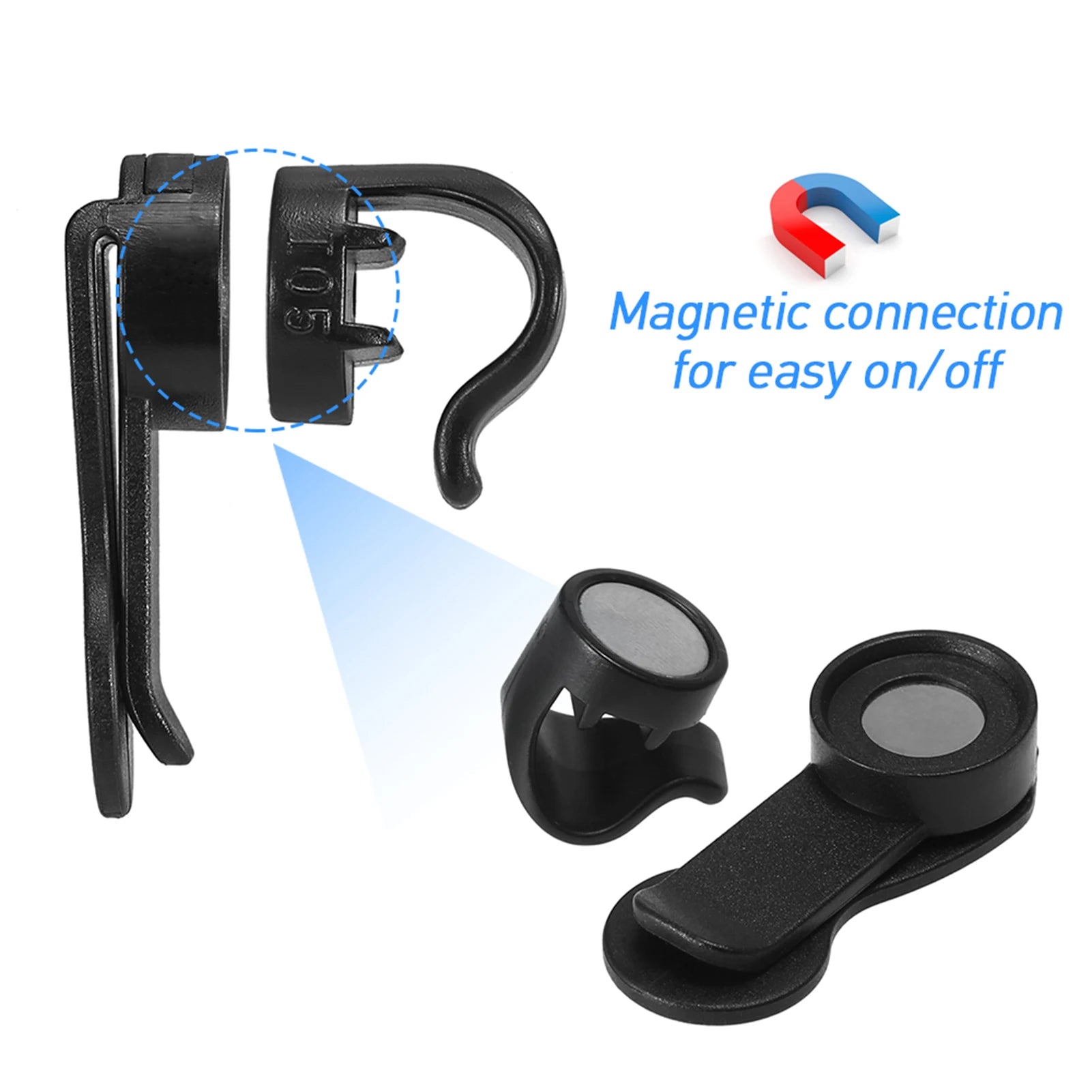 Magnetic Hydration Tube Clip – Universal Removable Hose Holder for Running Packs