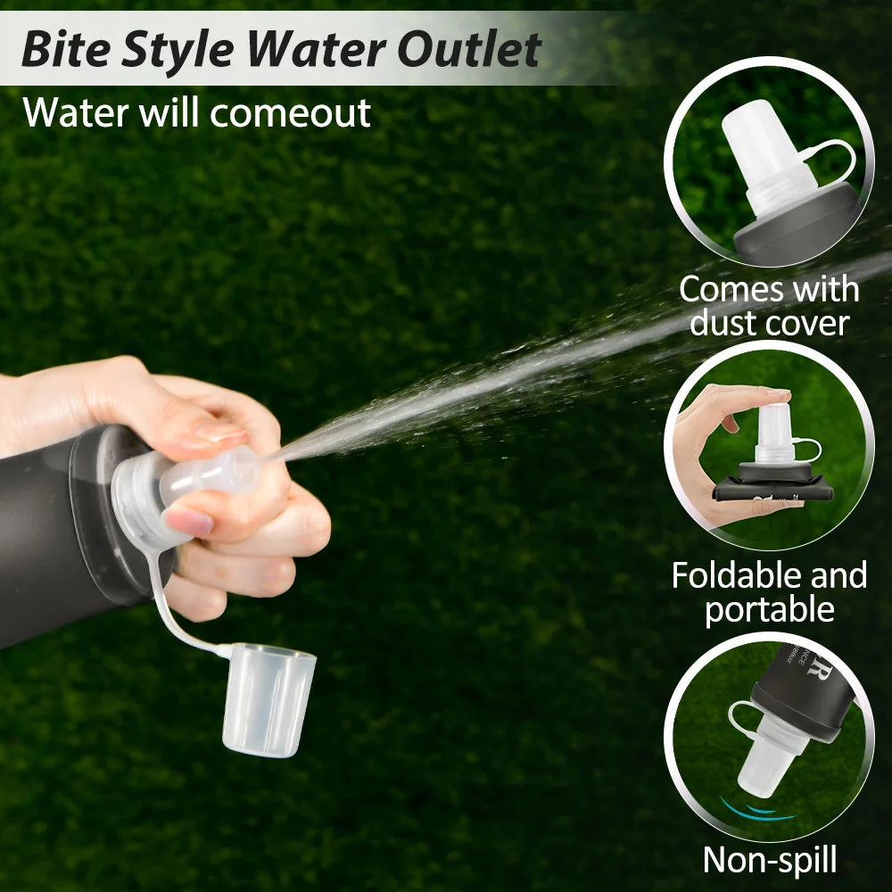 NEWBOLER Soft Flask – Foldable TPU Water Bottle | 150ml / 250ml / 500ml | Running, Hiking & Cycling