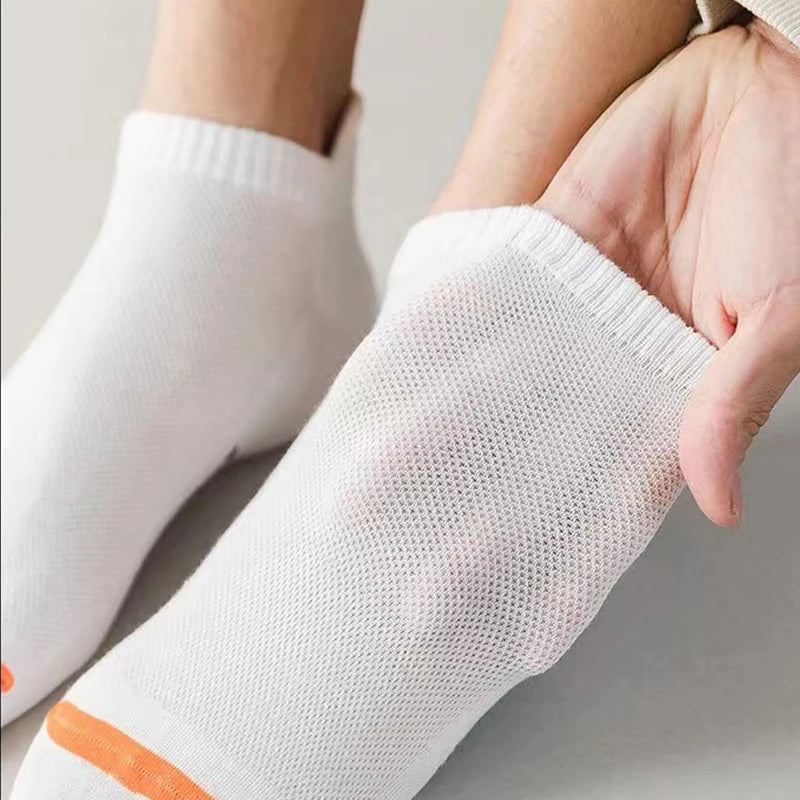 Men's Colourful Ankle Socks | Breathable, Deodorising, Low-Cut — 5 or 10 Pair Pack
