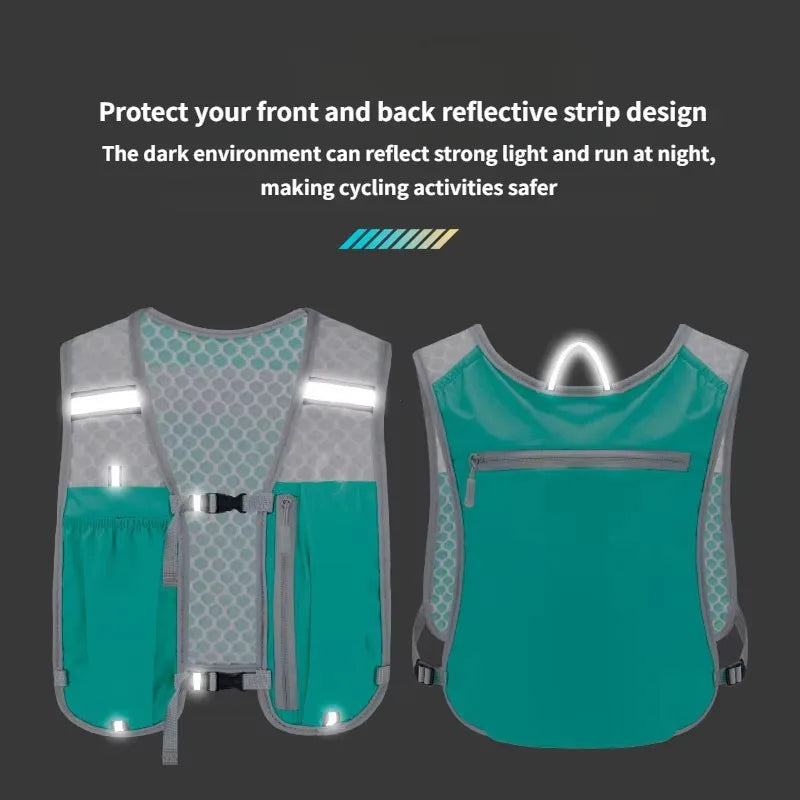 Ultralight Running Hydration Vest | Breathable Unisex Pack for 500ml Bottle — Running, Hiking & Cycling