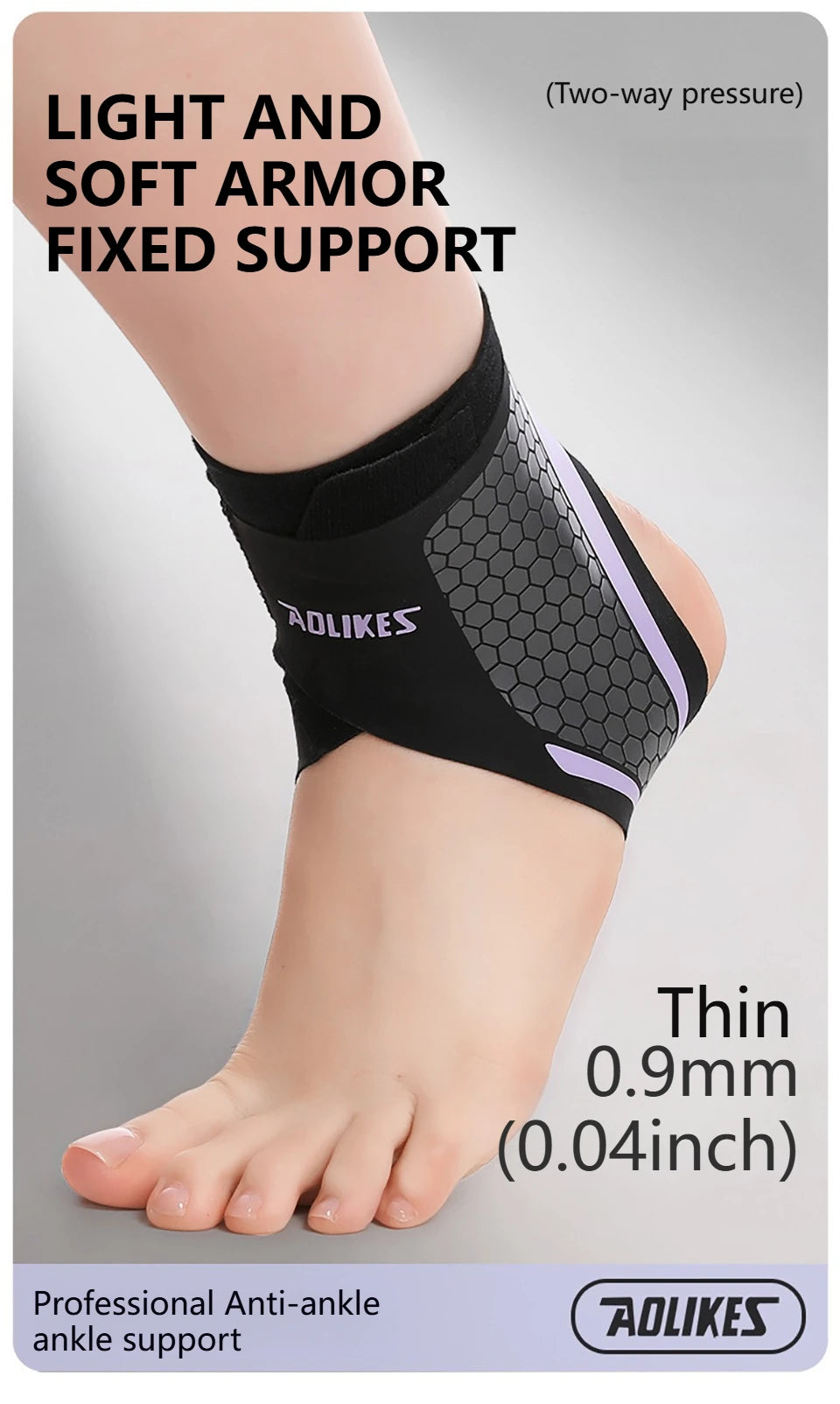 Structured Ankle Protector | Hex Grip Panel, Anti-Twist Support | RUNGEAR
