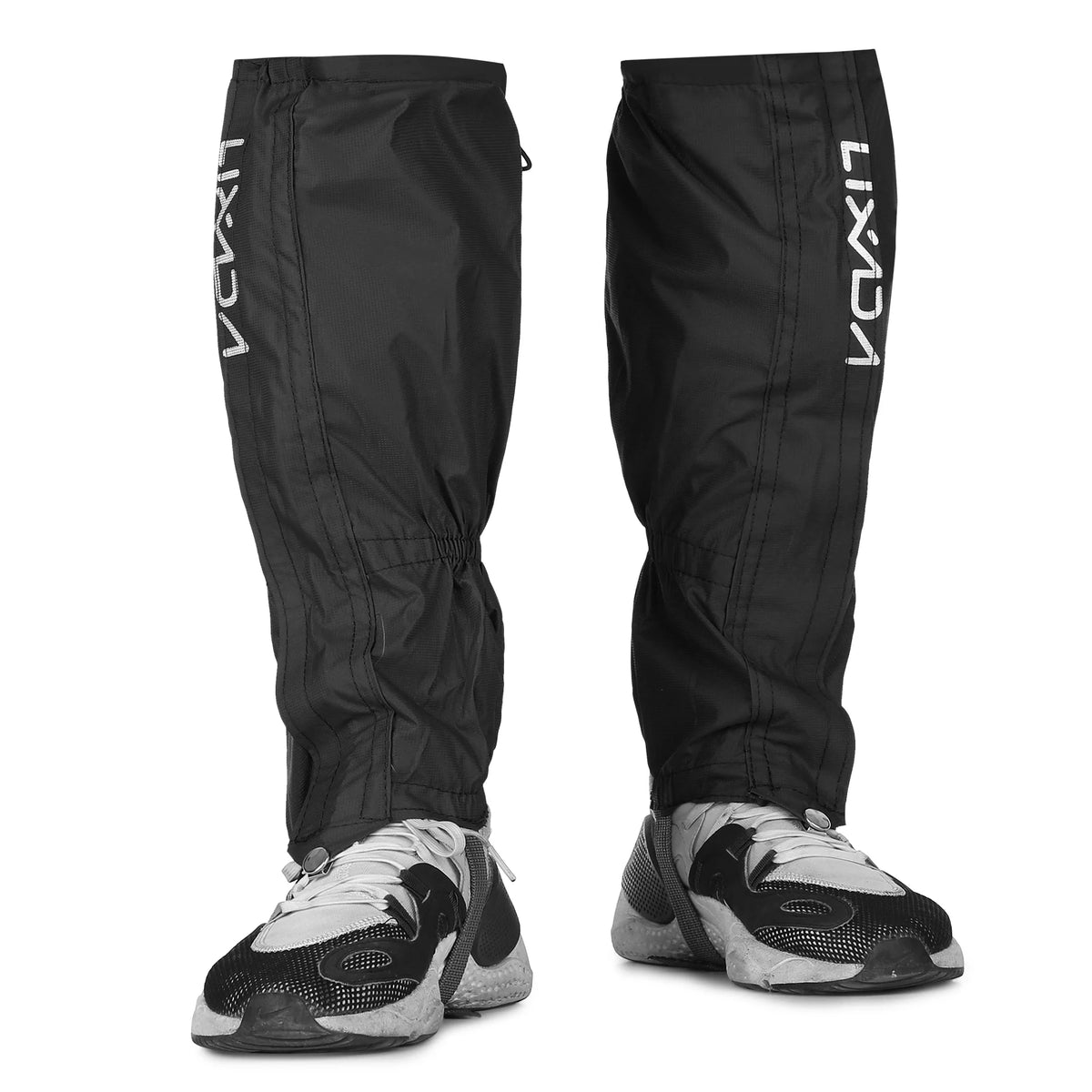 Lixada Water-Resistant Zippered Leg Gaiters – Full Length Snow & Hiking Gaiters for Outdoor Sports