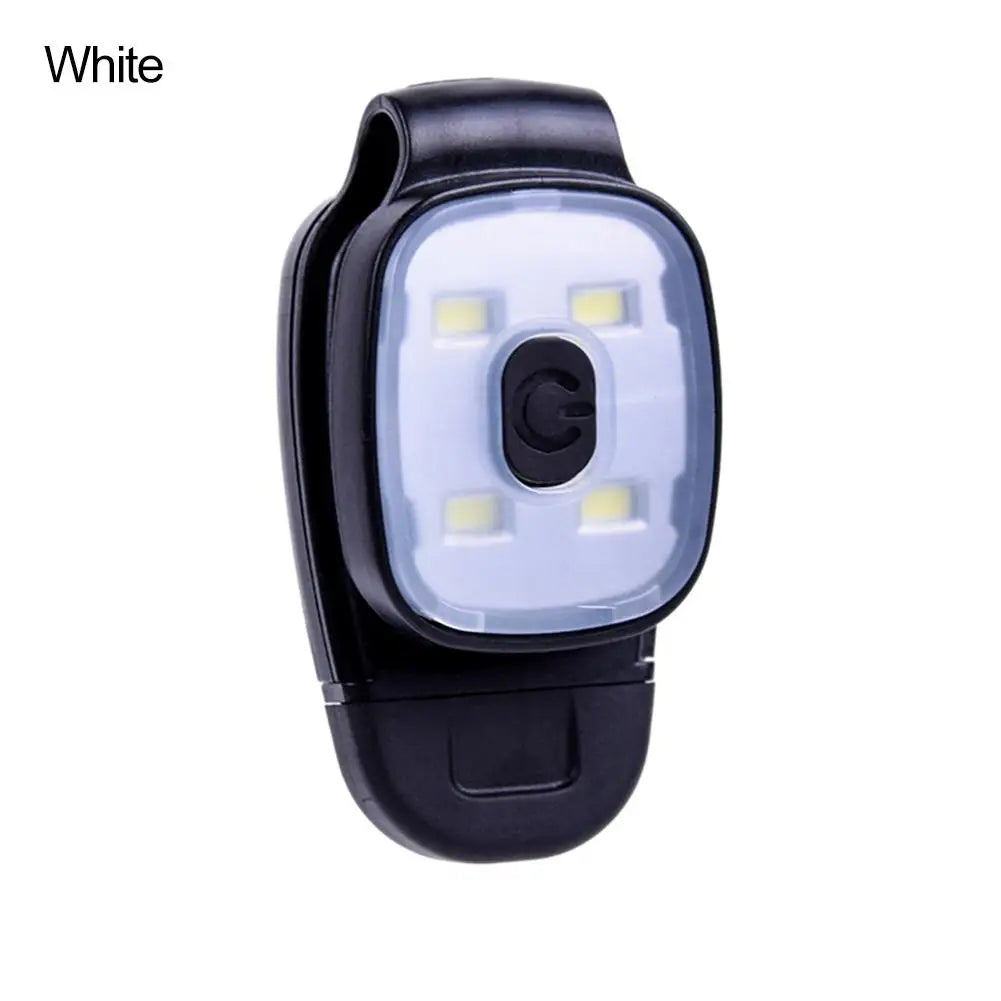 USB Rechargeable LED Clip Headlamp – Lightweight, Waterproof Night Running Safety Light | White & White/Red | RUNGEAR