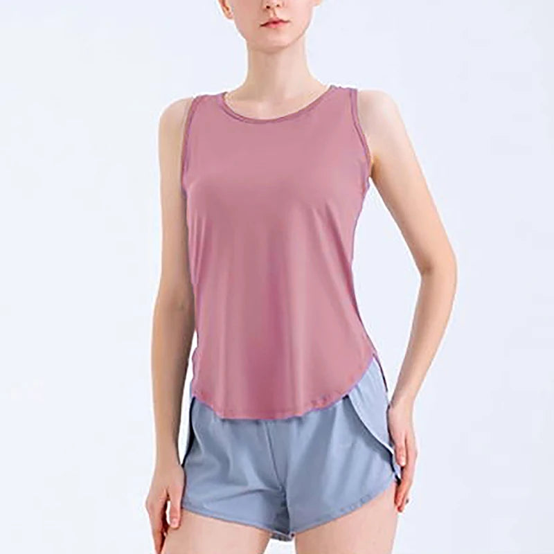 Women's Moisture-Wicking Running Shirts: Loose Sleeveless Quick-Dry Tank Tops / Rungear