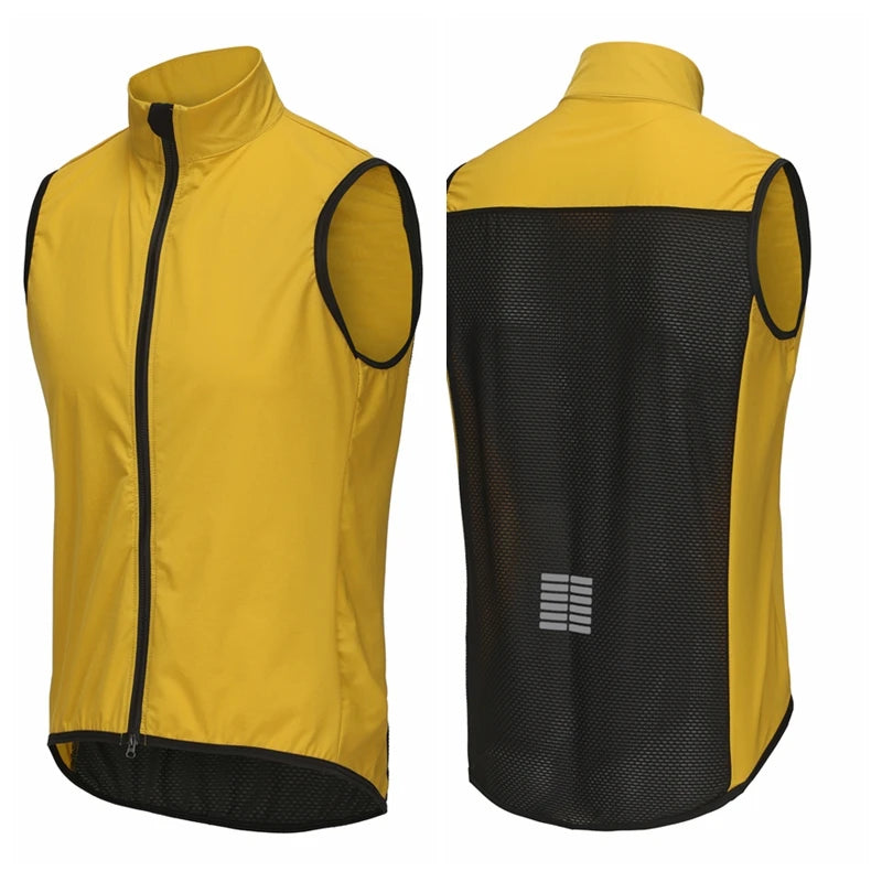 Men's Windproof Running Vest | Lightweight Sleeveless Jacket
