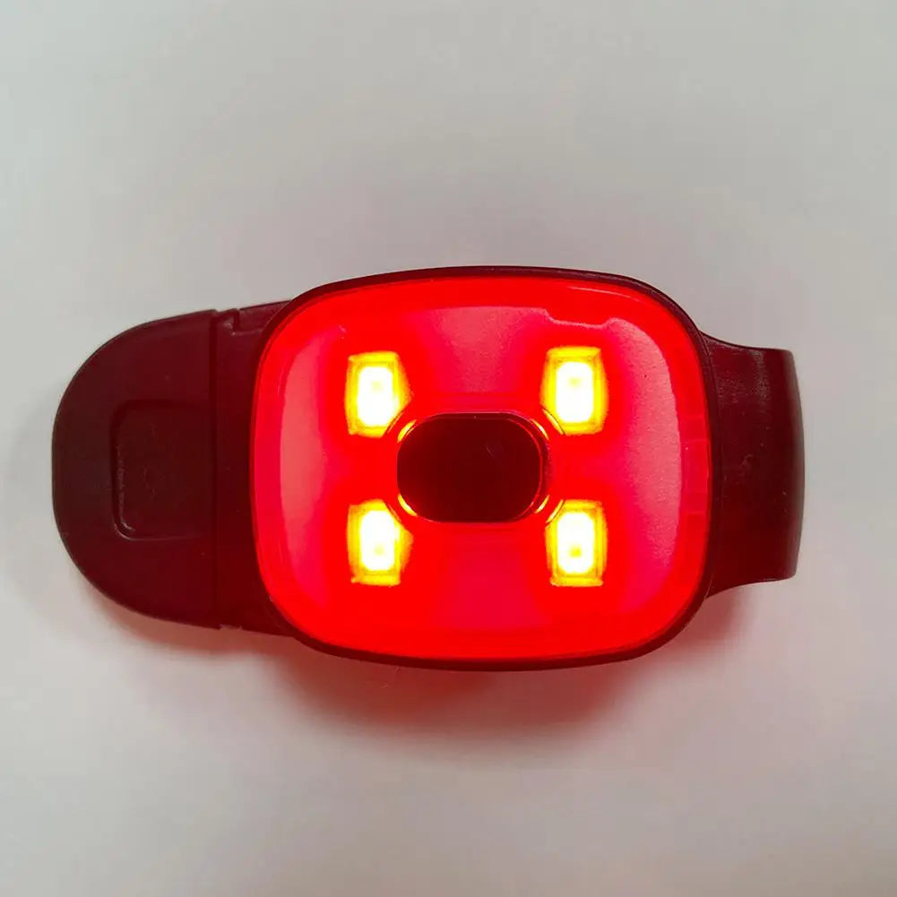 USB Rechargeable LED Clip Headlamp – Lightweight, Waterproof Night Running Safety Light | White & White/Red | RUNGEAR