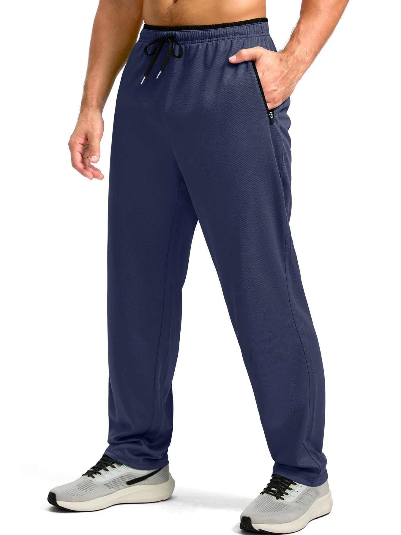 Men's Quick Dry Apparel: Breathable, Lightweight Activewear Pants with Elastic Waist And Zipper Pockets / Rungear