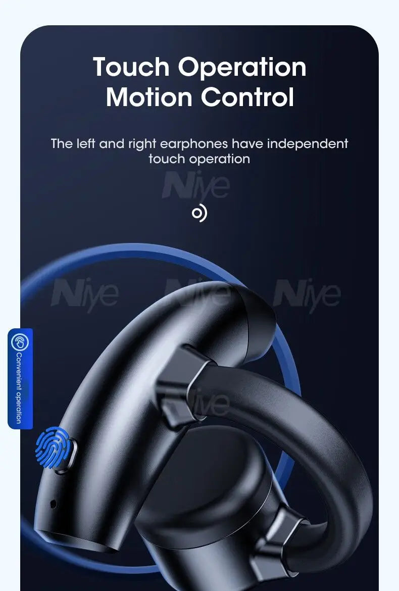 Running Tech Gear: Bluetooth, Wireless, Bone Conduction Cuff Earbuds TWS Sound For Sports Running / Rungear
