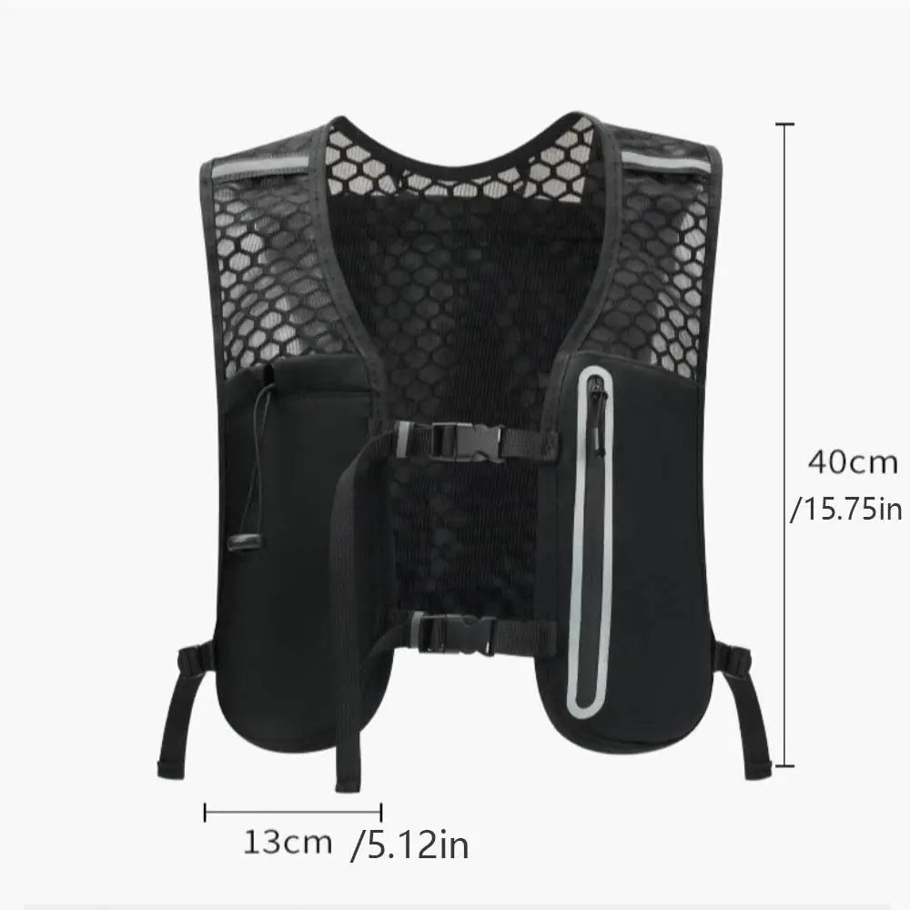 ISKYBOB Running Hydration Vest – Breathable, Reflective & Non-Slip Trail Running Pack
