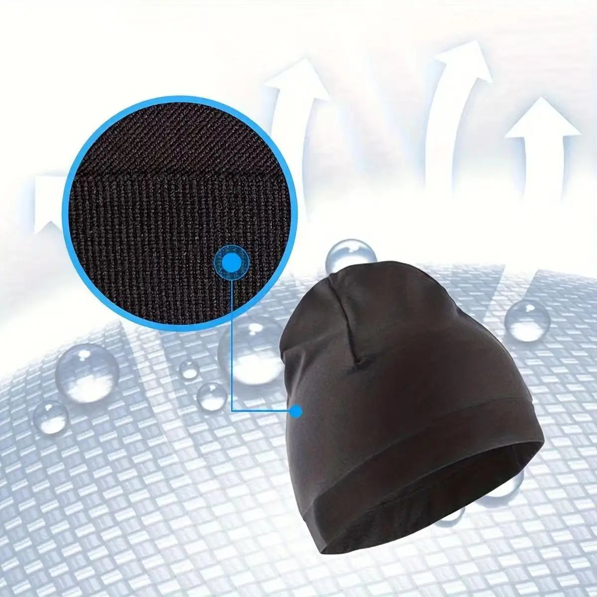Winter Hat Accessories: Single layer, Nylon Knitted Skull Hat / Rungear