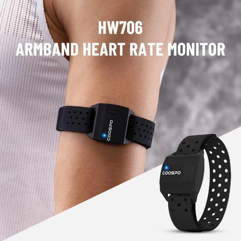 COOSPO HW9 Optical Heart Rate Monitor Armband | Bluetooth 4.0 & ANT+ Fitness Sensor for Garmin & Wahoo | RUNGEAR