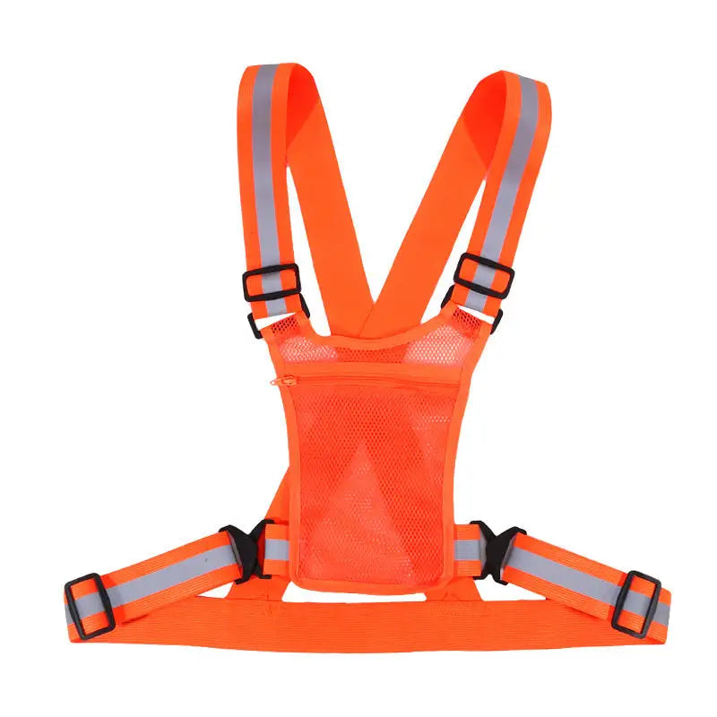 Hi-Vis Reflective Running Vest | Lightweight Breathable Nylon Safety Vest for Running & Cycling | RUNGEAR