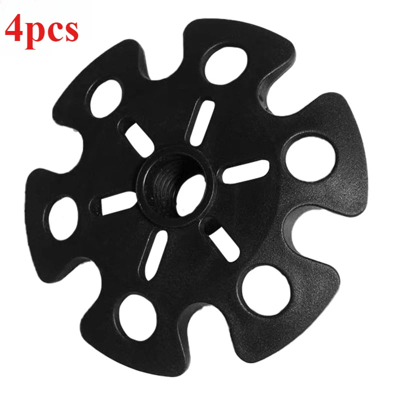 Trekking Pole Replacement Baskets – Snowflake Design for Mud, Sand & Snow | 2 or 4 Pack
