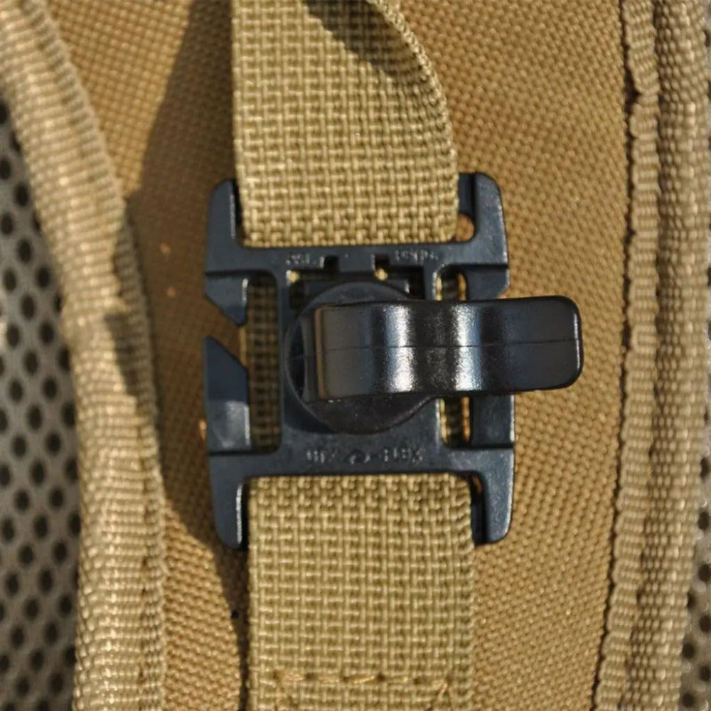 Rotatable Hydration Tube Webbing Clips – 2 or 4 Pack Hose Holder for Running & Hiking Packs