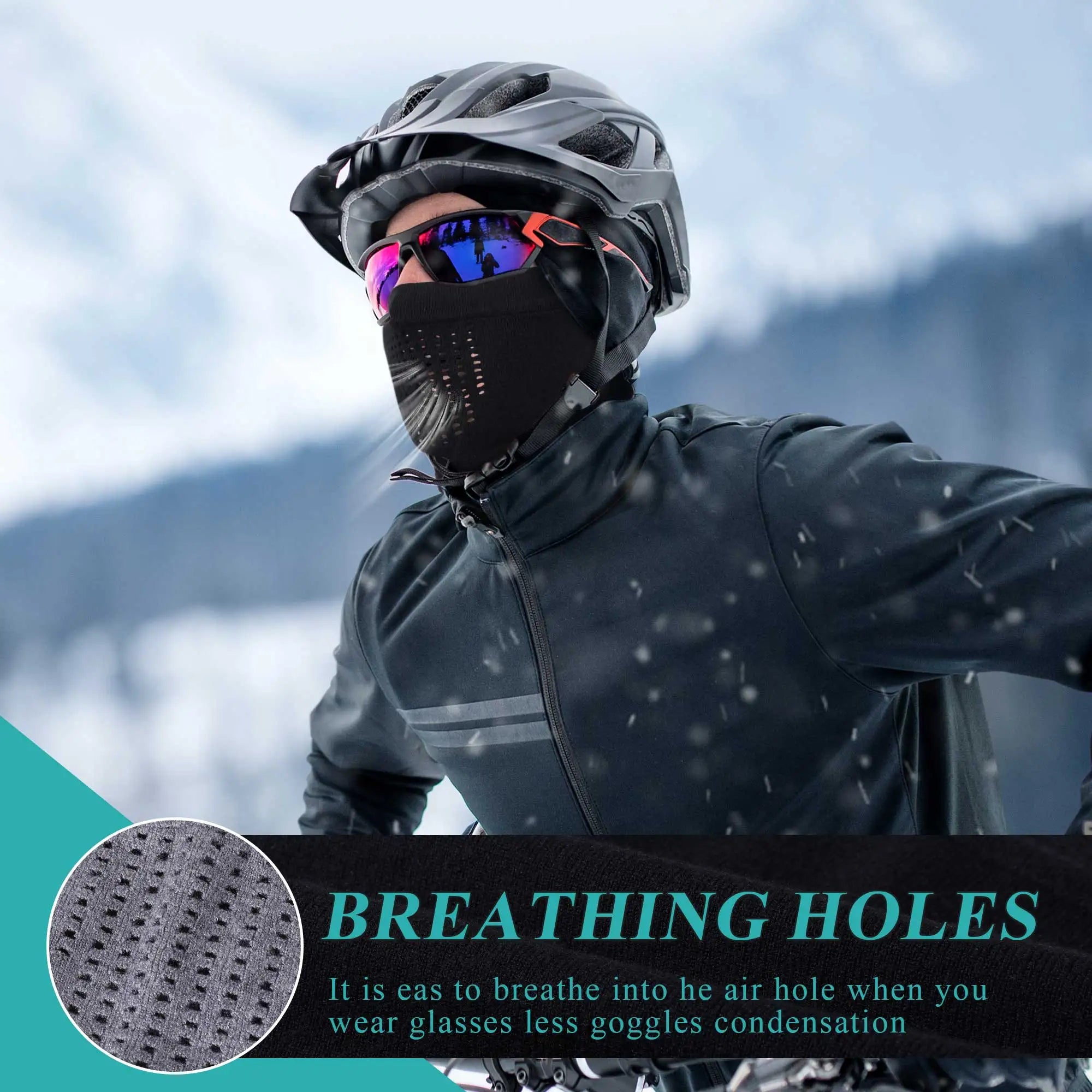Winter Hat Accessories: Unisex, Cold Weather, Windproof, Bandana Face Cover Mask for Sports Cycling Snowboard Hiking / Rungear