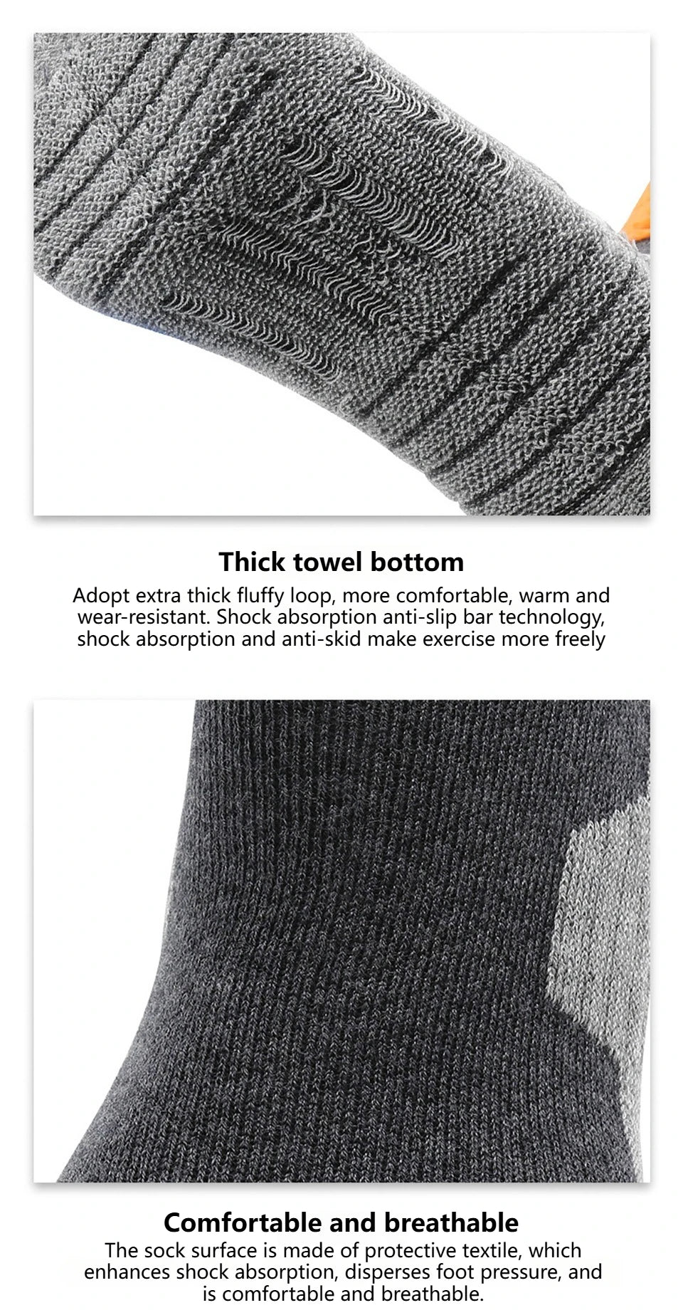 GTUBIKE Thermal Knee-High Sports Socks | Cycling, Skiing & Snowboarding