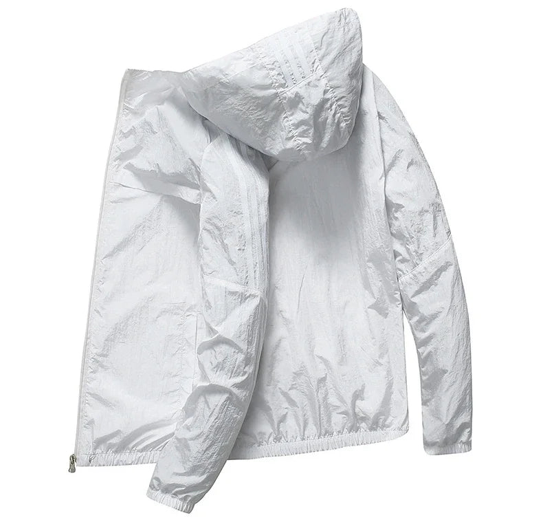 Lightweight Hooded Running Jacket | Sun-Protective Outdoor Sports Coat | Unisex