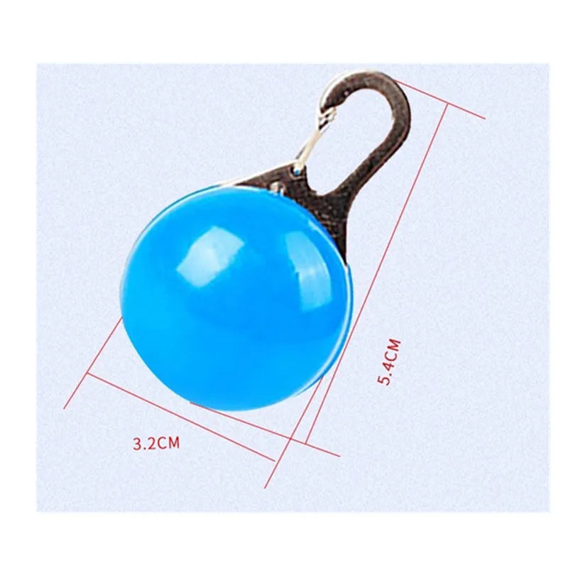 LED Dog Collar Light, Glow in The Dark Reflective Strip, Anti-Lost Night Safety Pendant for Pets Cat Christmas Gift