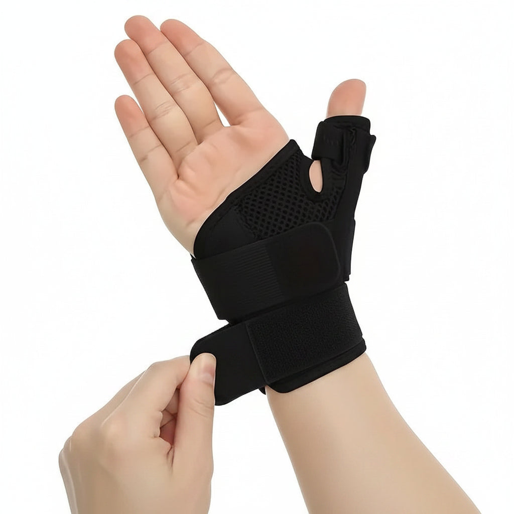Running Recovery Apparel: 1PC Stabilizing Thumb Splint Wrist Brace, Fits Both Right and Left Hand / Rungear