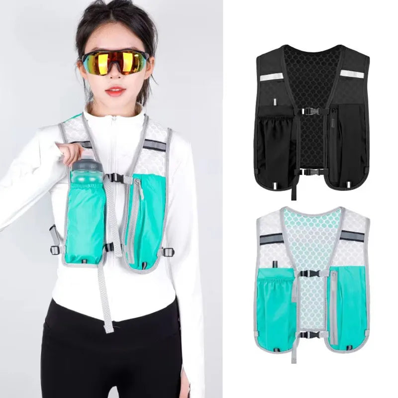 Ultralight Running Hydration Vest | Breathable Unisex Pack for 500ml Bottle — Running, Hiking & Cycling