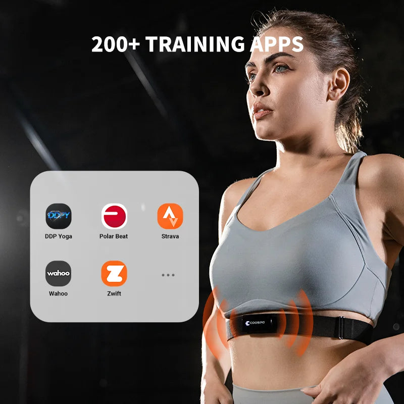 COOSPO H9Z Heart Rate Monitor Chest Strap | Bluetooth 5.0 & ANT+ | IP67 Waterproof