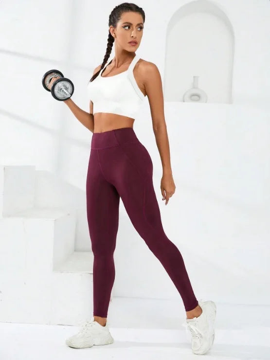 Women's Cross-Back Sports Bra – Adjustable, No Pad, All-Sport Fit