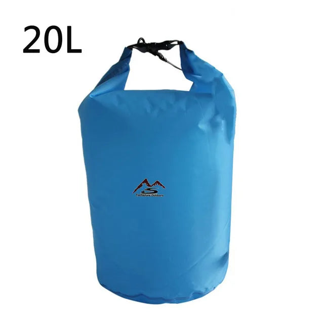 Waterproof PVC Roll-Top Dry Bag | Roll-Top Buckle Closure, Shoulder Strap Loop | Available in 5L–70L | RUNGEAR