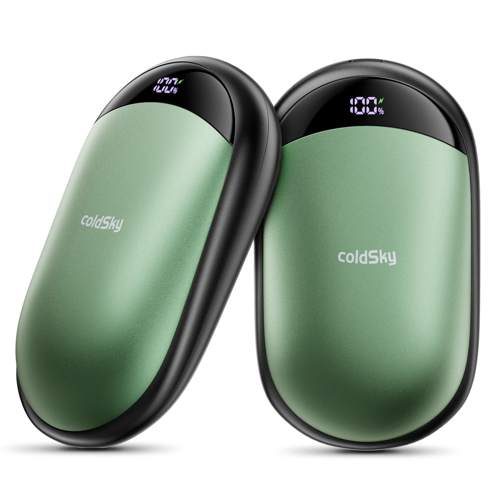 COLDSKY 2-in-1 Rechargeable Magnetic Hand Warmers – 2-Pack Electric Pocket Warmers with Digital Display