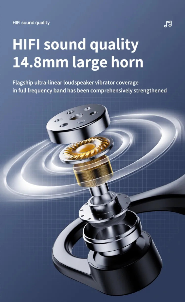 Tech Earbuds Accessories: Beauddy Air Conduction, Wireless, Bluetooth, Hands-Free, Sport Headphones with Mic for Running / Rungear