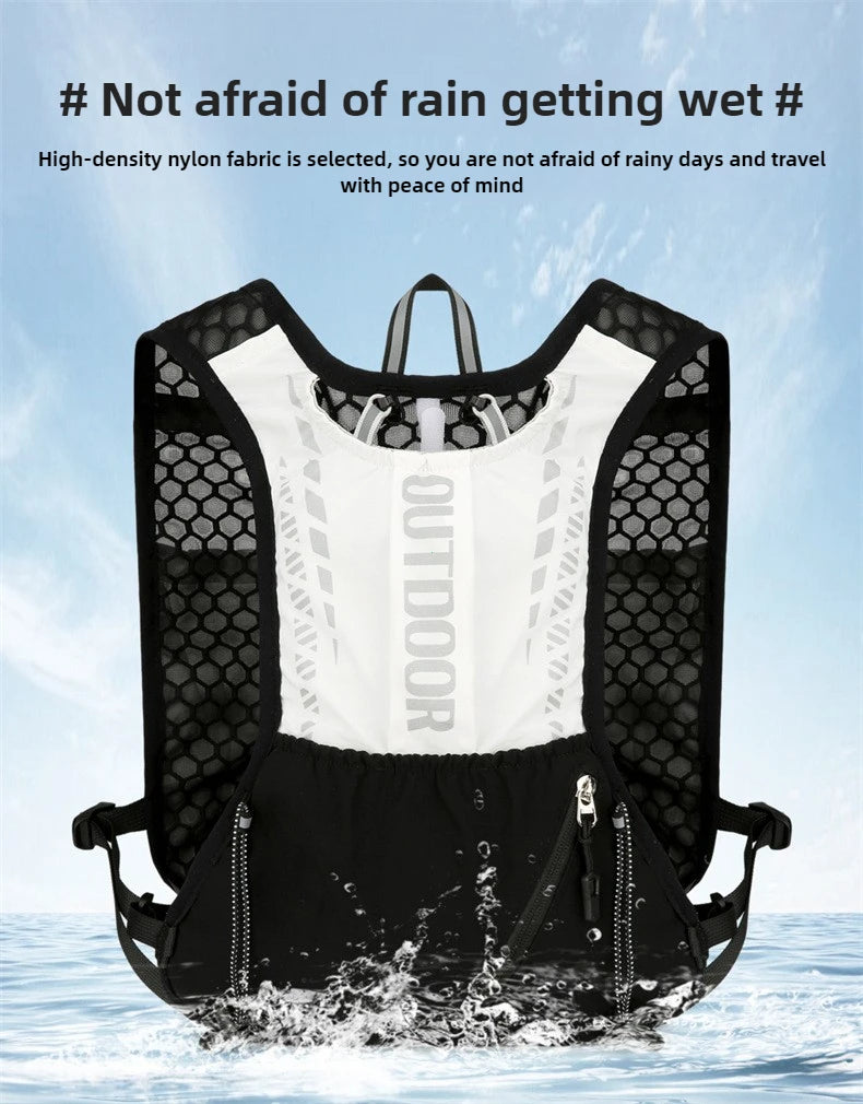 Running Hydration Vest – Lightweight, Reflective, Bladder-Compatible | Trail Running, Cycling & Hiking | Black, Pink