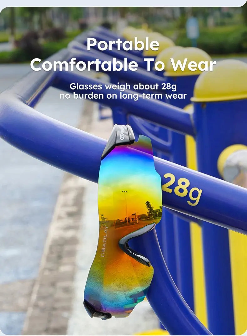 Obaolay Cycling Bicycle Eyewear For Men Women Outdoor Sport