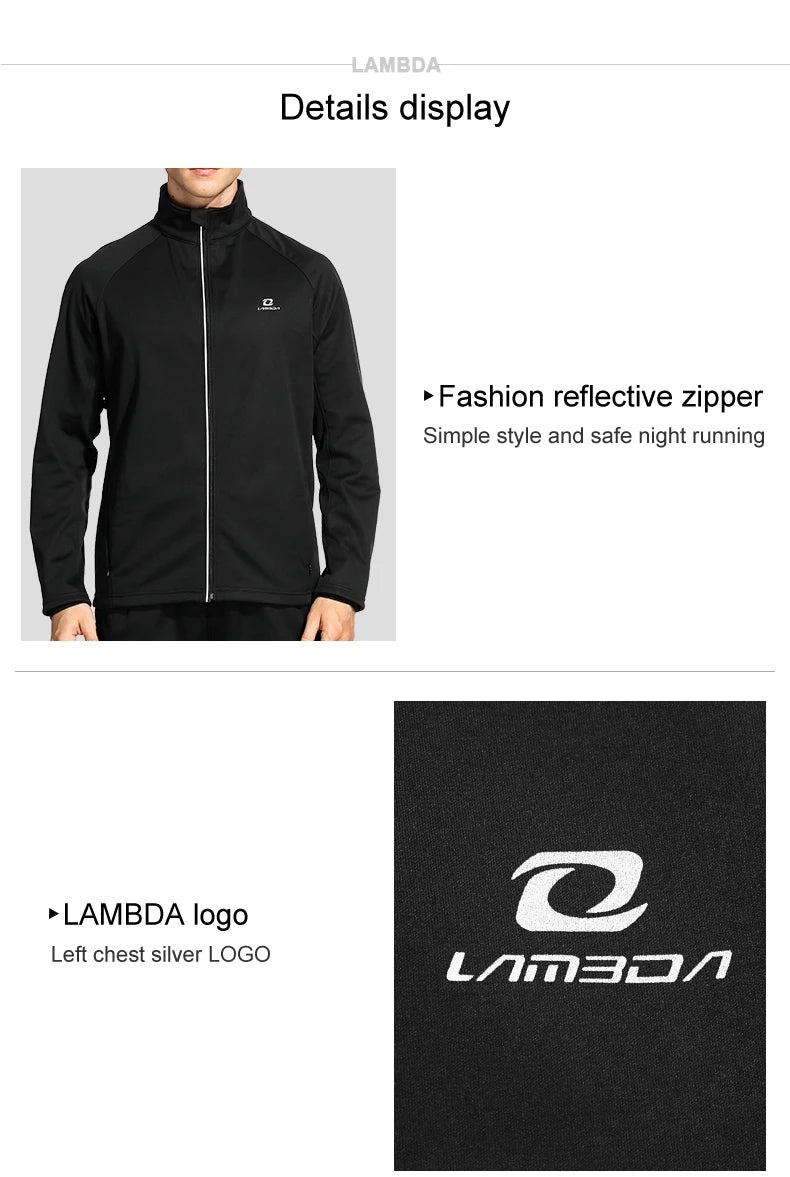 Men's Running And Trail Apparel: LAMEDA Lightweight, Reflective Windbreaker Jacket / Rungear