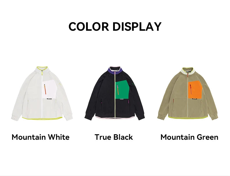 Unisex Winter Jackets: VECTOR Unisex Fleece, Contrast Sleeve, Warm Winter Sweatshirt Jacket / Rungear