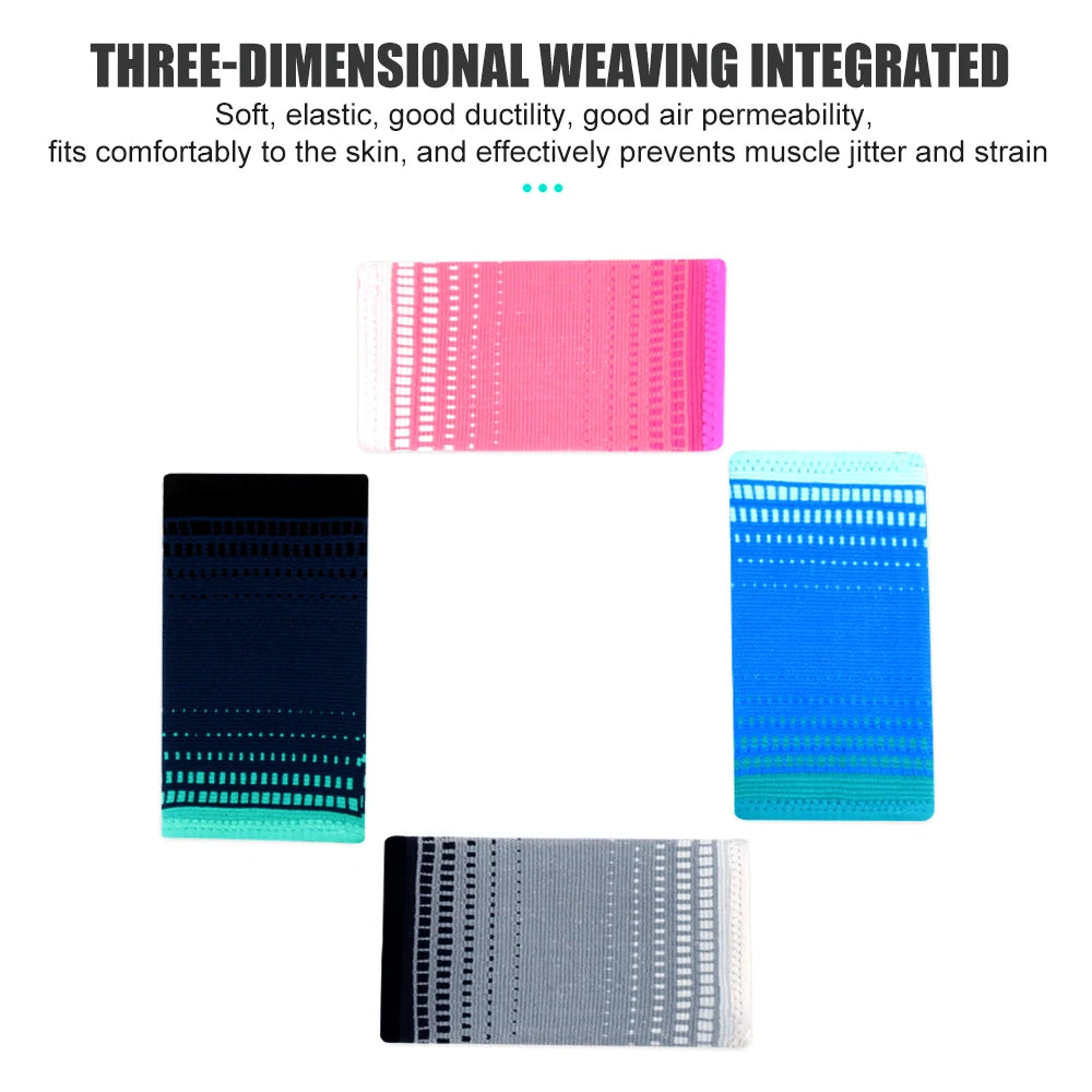 Sport Sweatband Wrist Wraps | 1 Pair Knitted Wrist Support for Tennis, Gym & Running