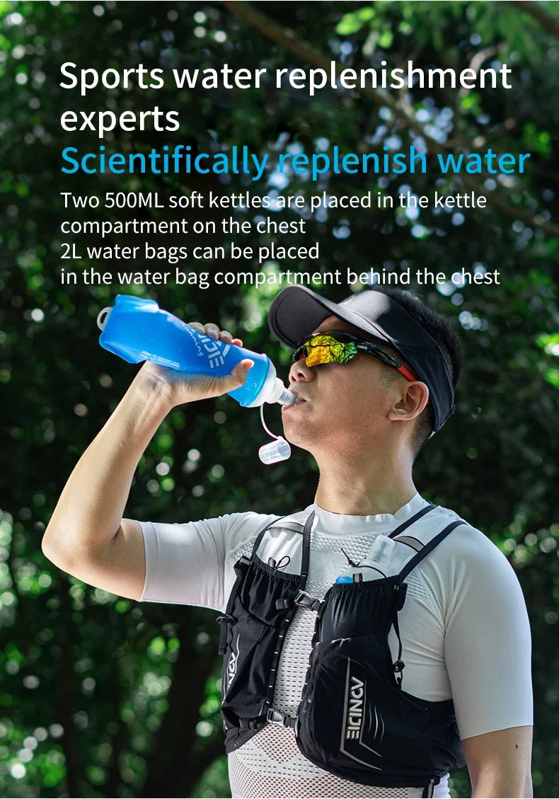 AONIJIE C9108S Lightweight Hydration Backpack – Running, Hiking & Marathon Water Bladder Pack