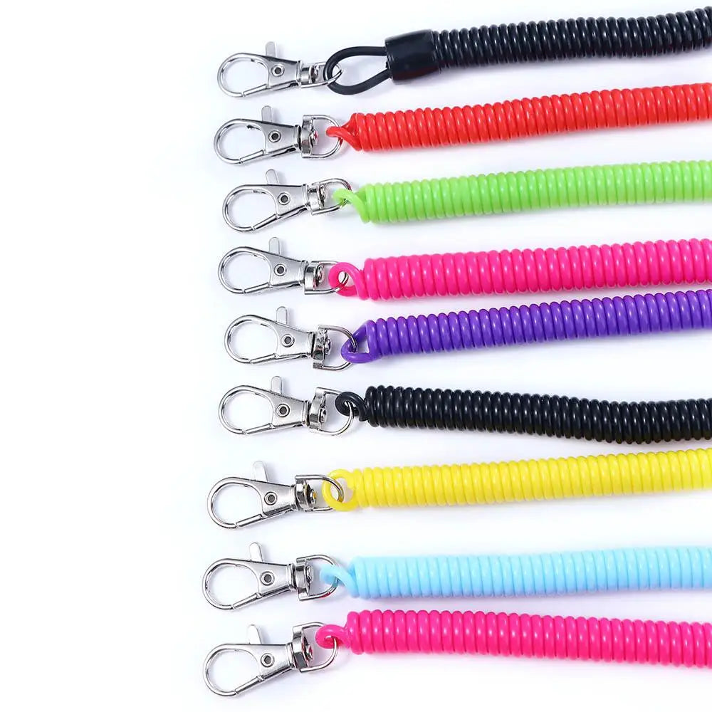 Elastic Coil Spring Wrist Keychain – Stretch Spiral Wristband Key Ring for Running, Gym & Outdoor Use | RUNGEAR